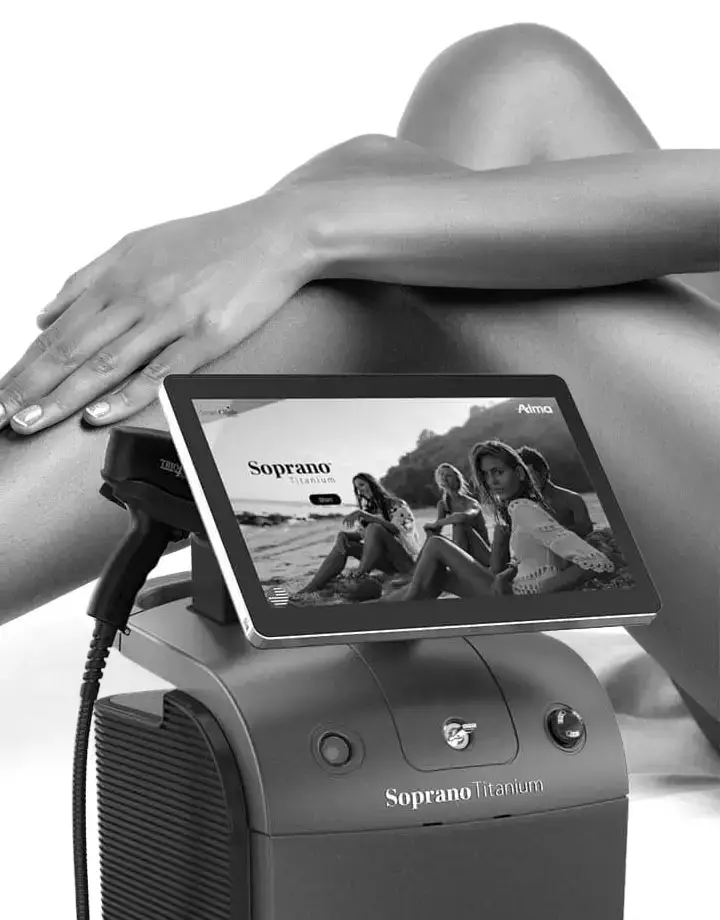 Laserontharing behandeling bij Med-Clinic – gladde huid na 6-8 sessies met medische lasertechnologie